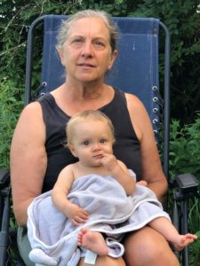 Roberta Bailey with her granddaughter, Juniper Ziegner.